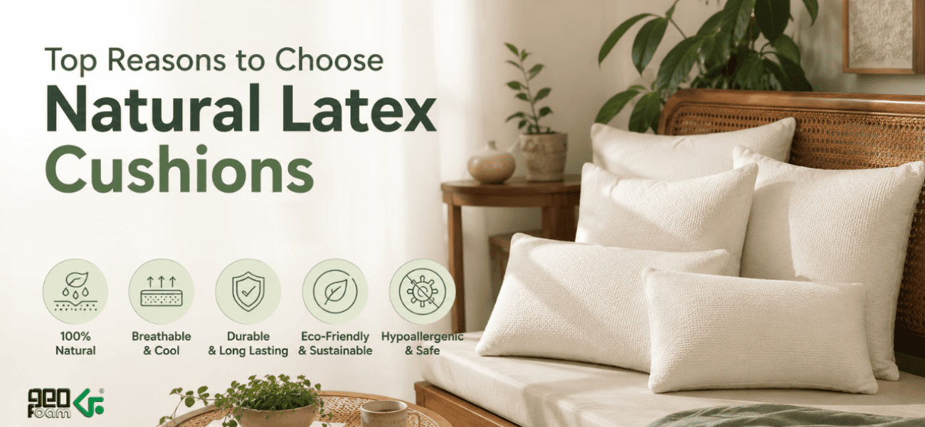Top Reasons to Choose Natural Latex Cushions for Your Indian Home