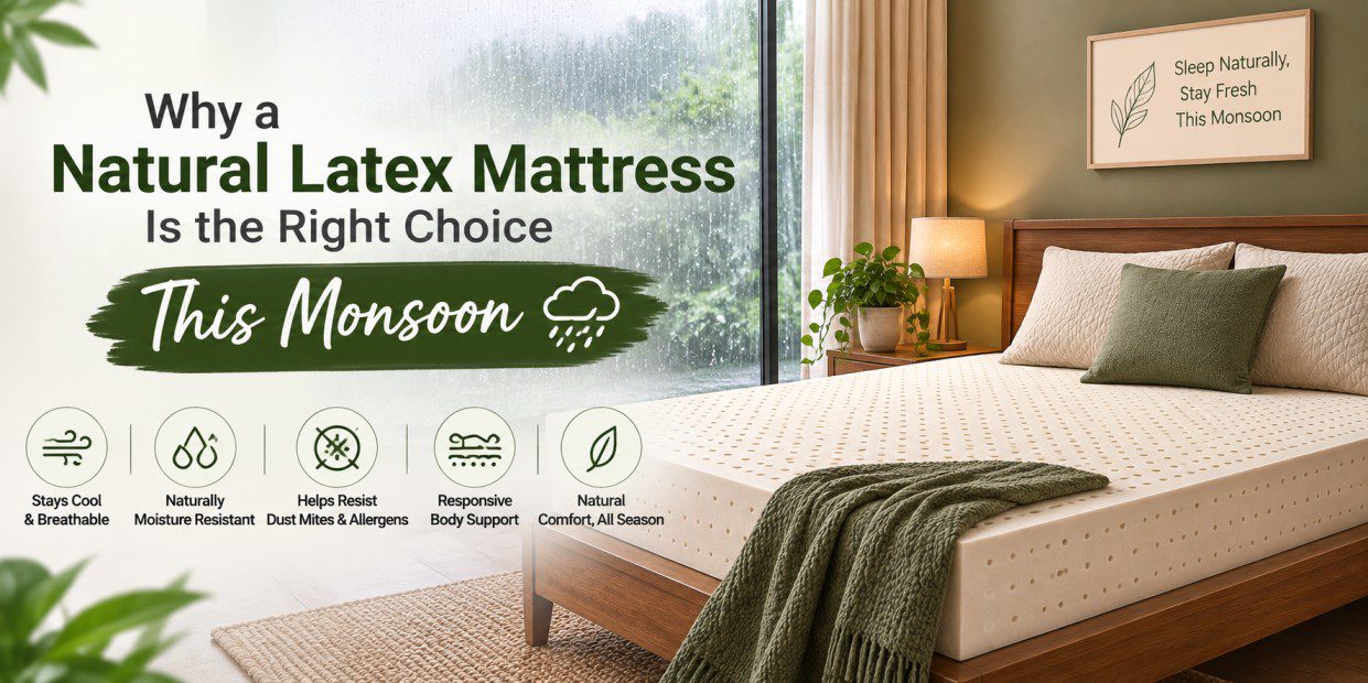 Why a Natural Latex Mattress Is the Right Choice This Monsoon
