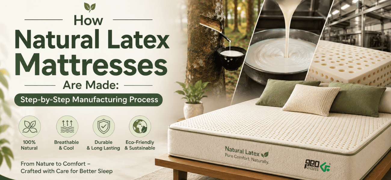 How Natural Latex Mattresses Are Made: Step-by-Step Manufacturing Process